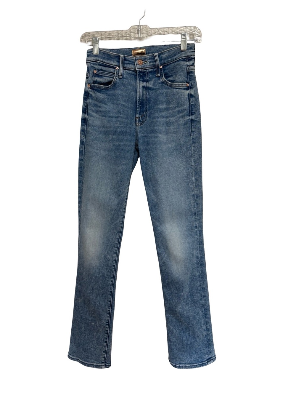 MOTHER Denim High Waisted Rascal Flood Jeans in Eye Of The Tiger Wash - Size 25 - Picture 3 of 10